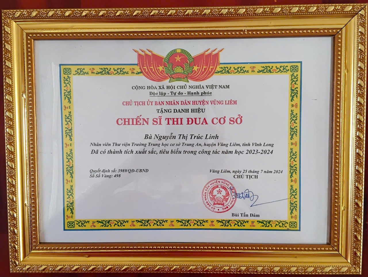 Người cán bộ Thư viện giỏi – tâm huyết với nghề, lan tỏa văn hóa đọc trong nhà trường